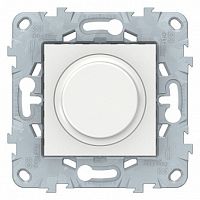 Светорегулятор поворотно-нажимной UNICA NEW, 200 Вт, белый | код. NU551418 | Schneider Electric